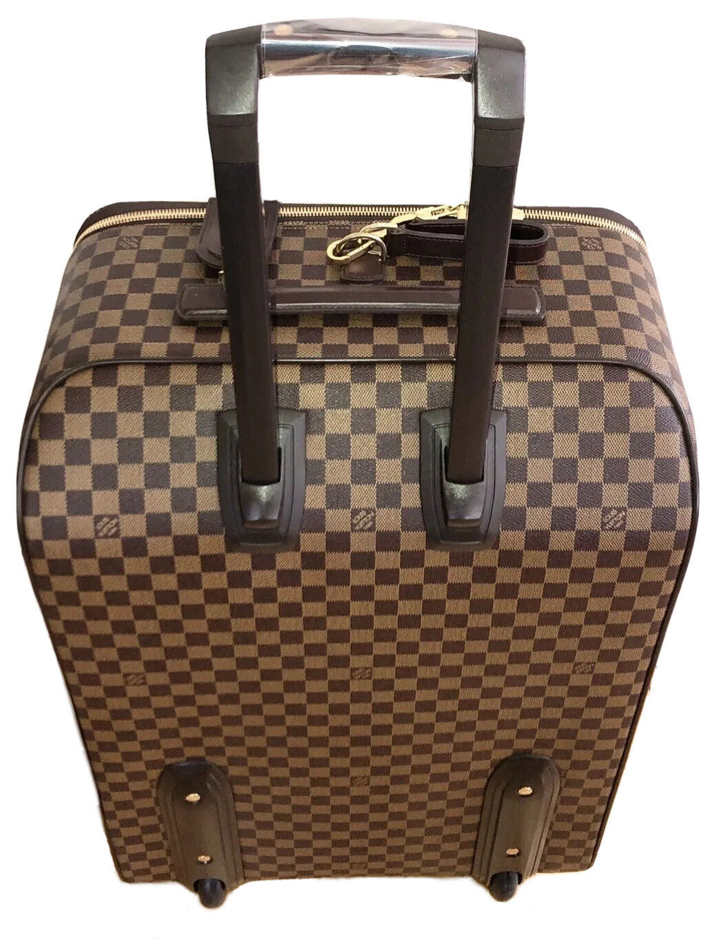 Louis Vuitton Pegase Suitcase Bag w/ Garment Strap Lock Damier Ebene Luggage