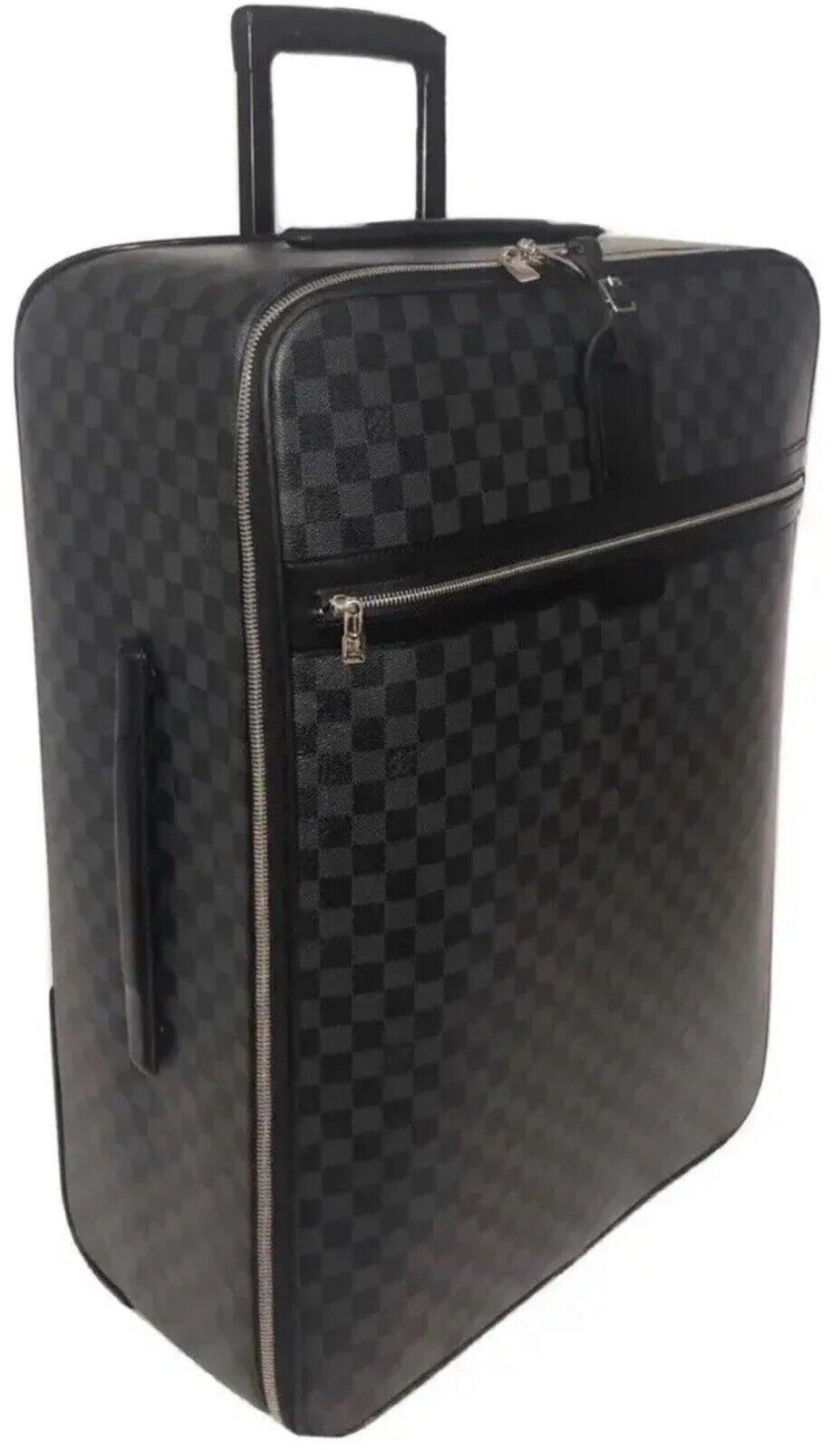 Louis Vuitton Pegase 65 Damier Graphite Black Suitcase w/ Garment & Dustbag