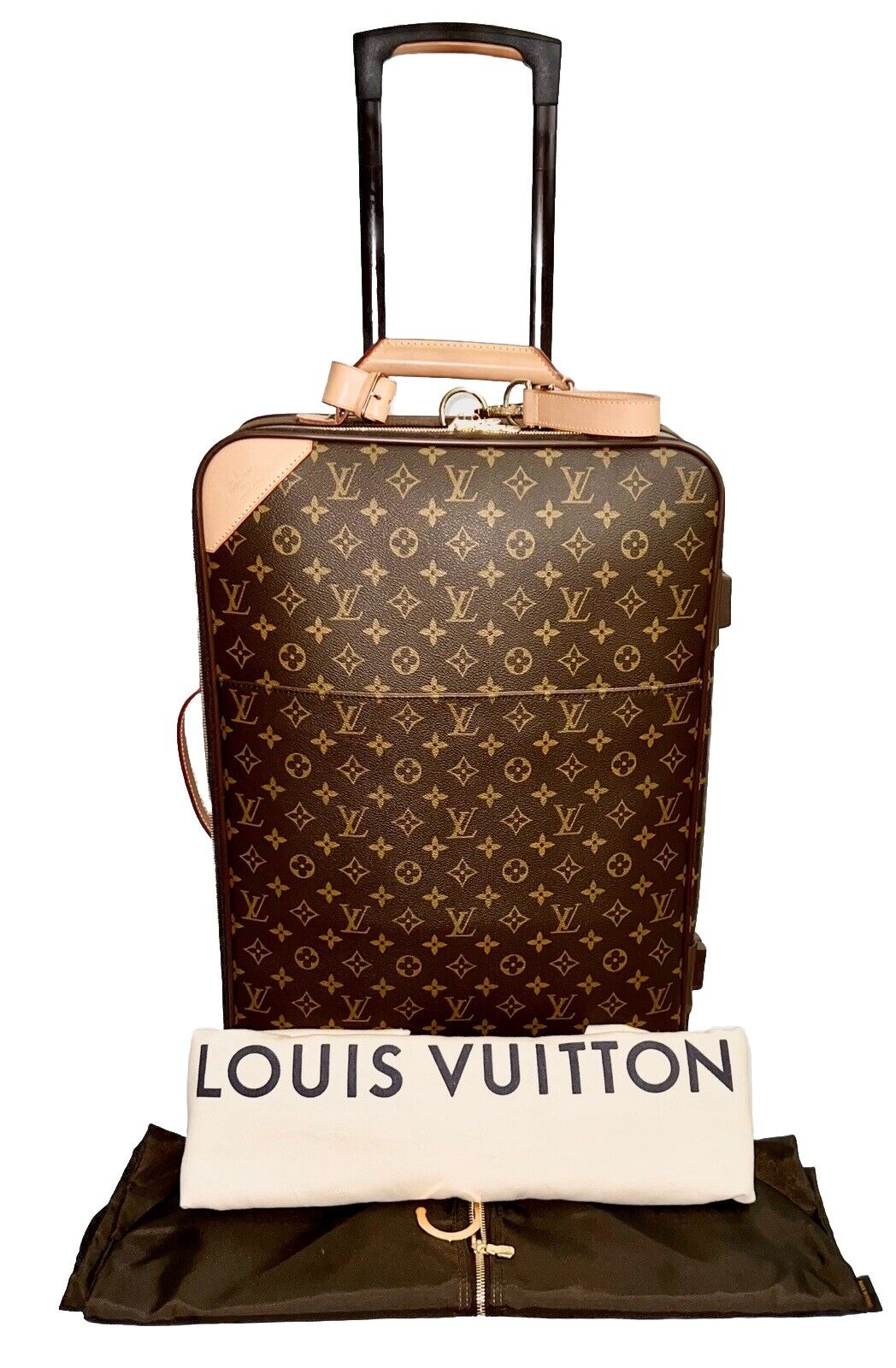 Authentic Louis Vuitton Pegase Timeless Rolling Cabin sz Suitcase Bag + COA