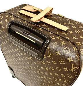 Louis Vuitton Pegase 65 Classic Monogram Bag Luggage w/ Garment Hanger COA