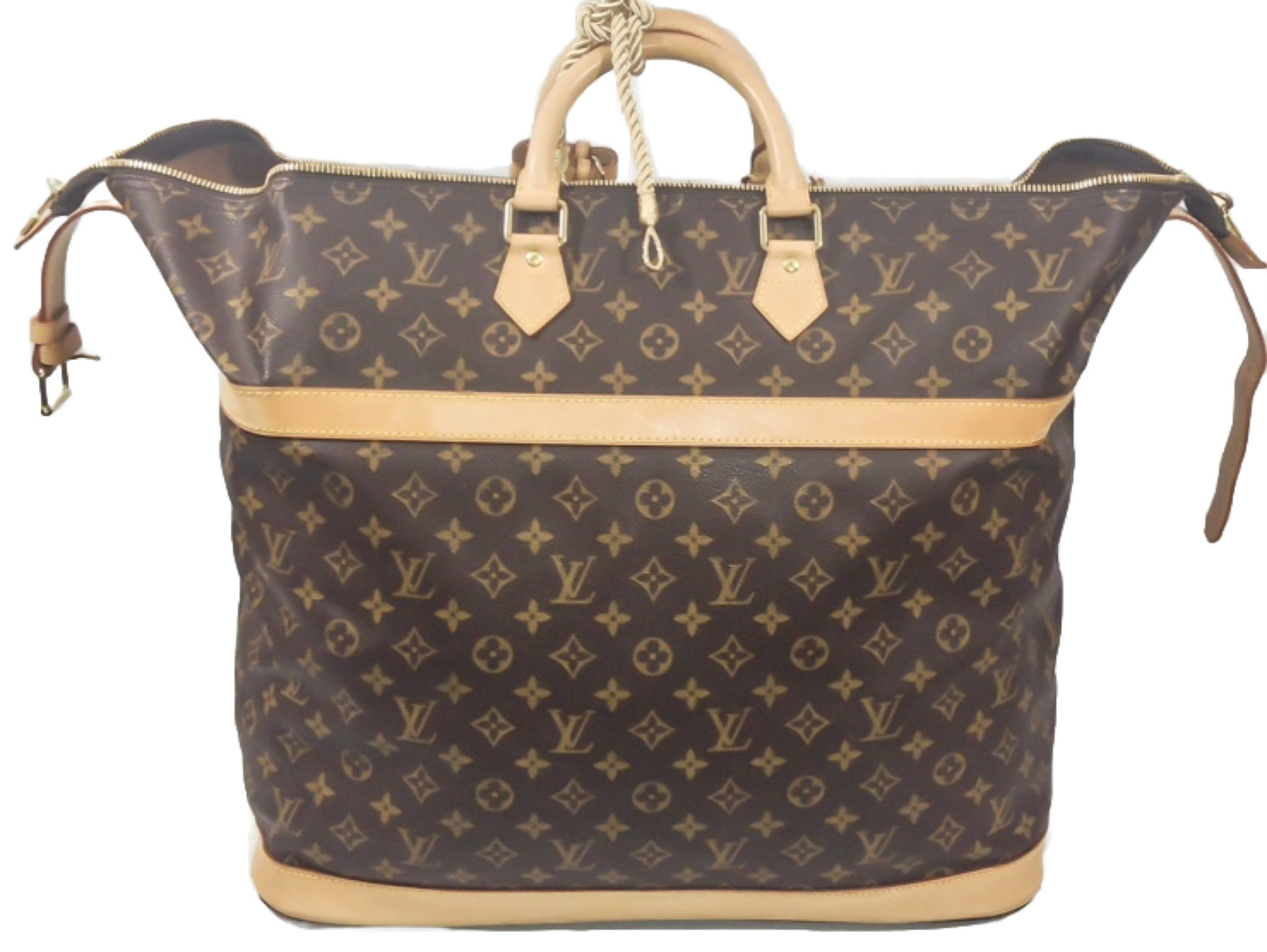 Louis Vuitton Cruiser Timeless Tote Bag w/ Coa Dustbag Name Tag Lock UEC