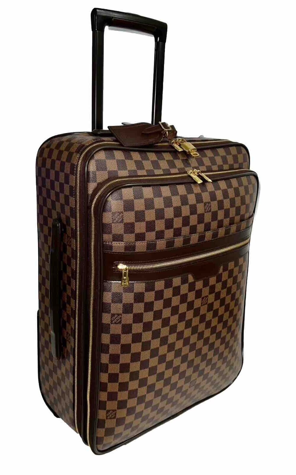 Louis Vuitton Business Pegase Suitcase w/ Lock Key Damier Ebene w/ COA