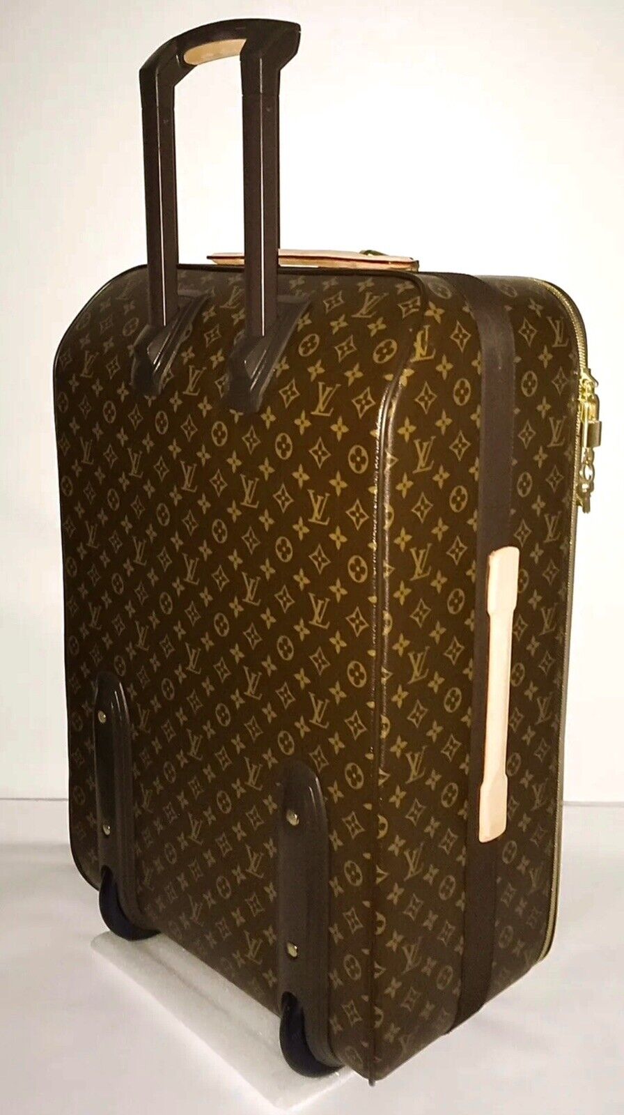 Louis Vuitton Pegase XL Suitcase Monogram Luggage w/ Name Tag 🏷️