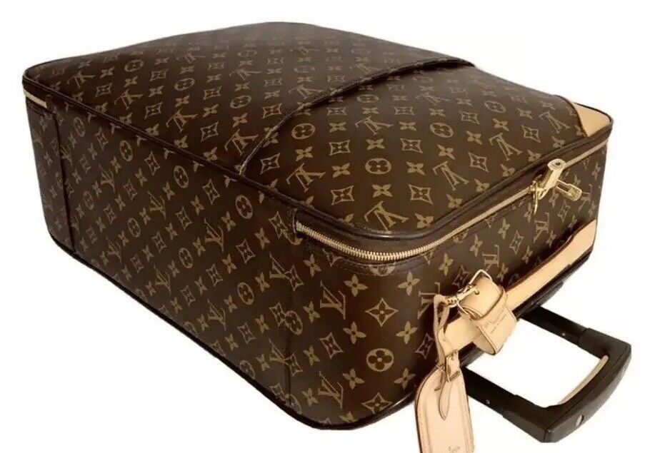 Louis Vuitton Pegase Classic Monogram Suitcase + Garment Hanger & COA