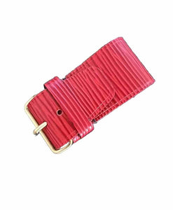 Authentic Louis Vuitton Red Epi Leather Strap Poignet - France - 1Pc