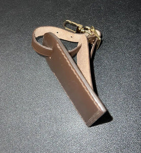 Louis Vuitton Name Tag w/ AO Initials Damier Ebene Luggage Charm
