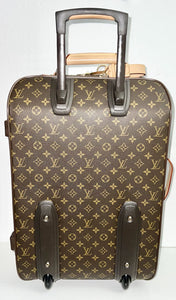 Authentic Louis Vuitton Pegase Timeless Rolling Cabin sz Suitcase Bag + COA