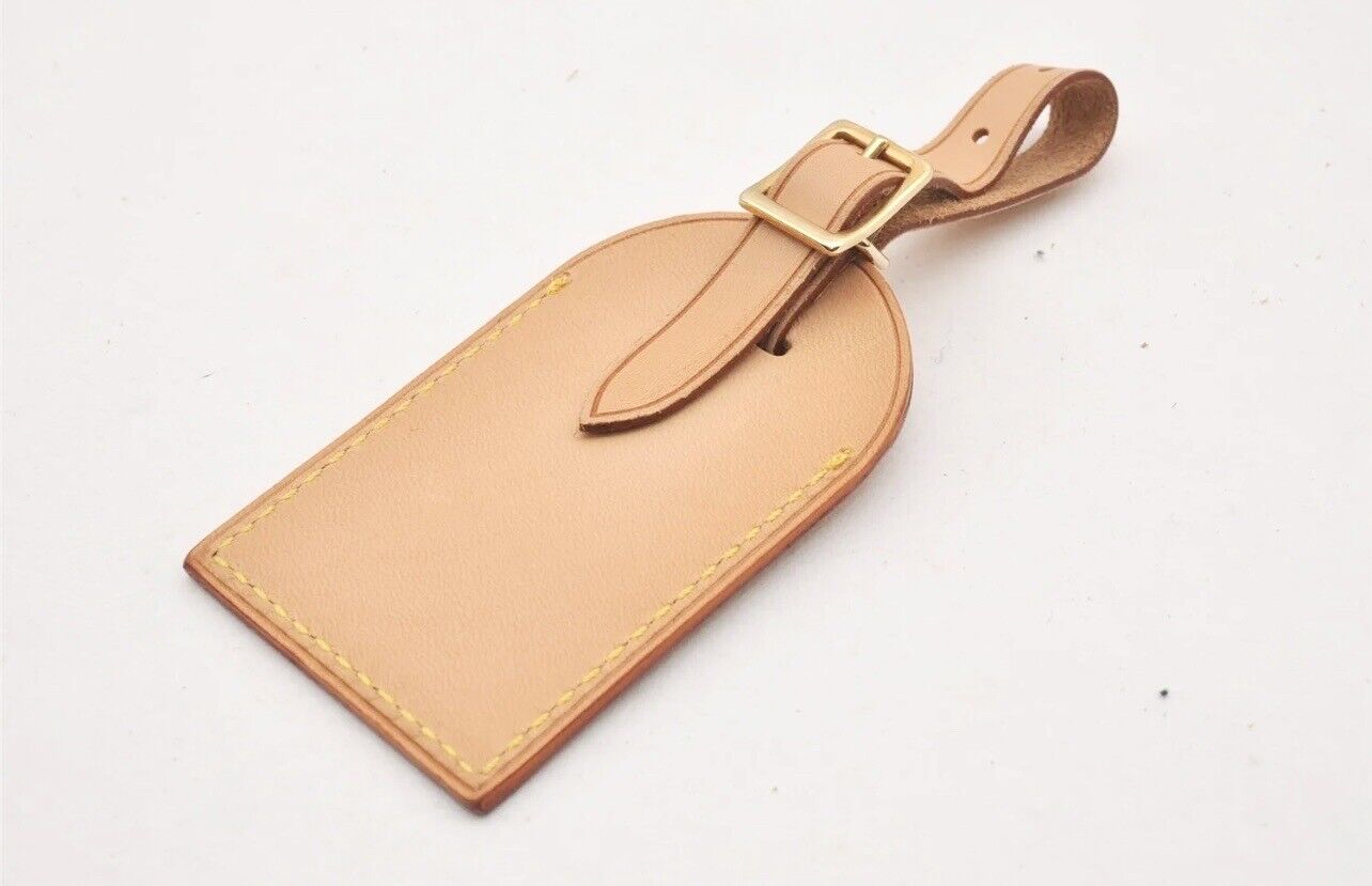Louis Vuitton Name Tag w/ ES Initials Natural Vachetta Large - France
