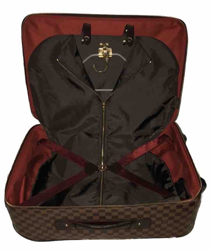 Louis Vuitton Pegase Damier Ebene Rolling Suitcase Bag Carry Garment Hanger 🍁