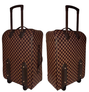 Louis Vuitton Pegase Rolling Suitcase Damier Ebene w/ Garment Bag & COA