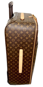 Louis Vuitton Pegase 65 Classic Monogram Bag Luggage w/ Garment Hanger COA