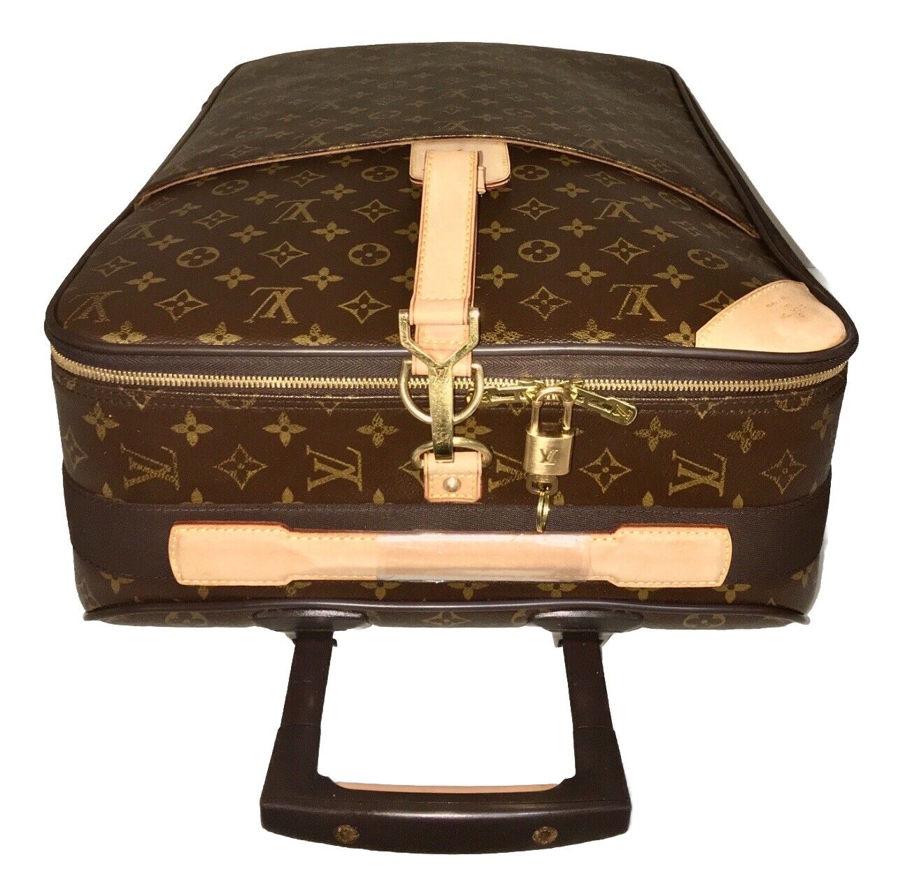 Louis Vuitton Pegase 55 Suitcase Classic w/ Name Tag Lock Key + COA