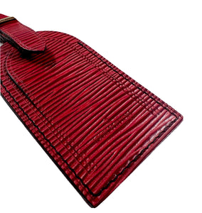 Louis Vuitton Epi Red Name Tag fits Keepall AUTHENTIC France Large