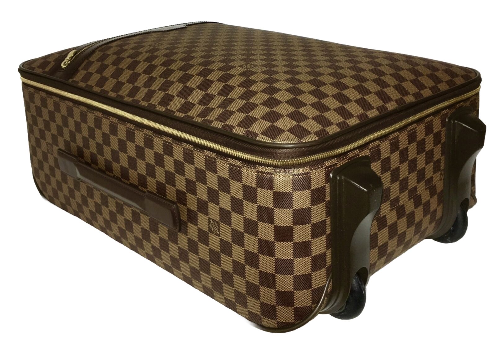 Louis Vuitton Pegase 55 Rolling Carry Suitcase Bag Damier Ebene w/ COA