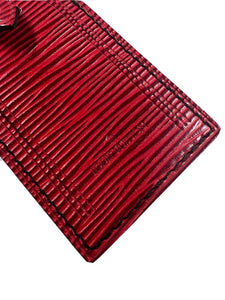 Louis Vuitton Epi Red Name Tag fits Keepall AUTHENTIC France Large