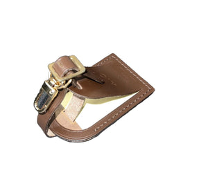 Louis Vuitton Name Tag w/ AO Initials Damier Ebene Luggage Charm