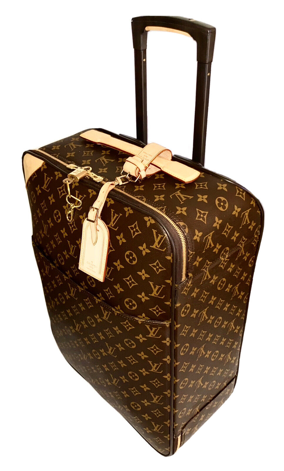 Louis Vuitton Pegase Classic Monogram Suitcase + Garment Hanger & COA