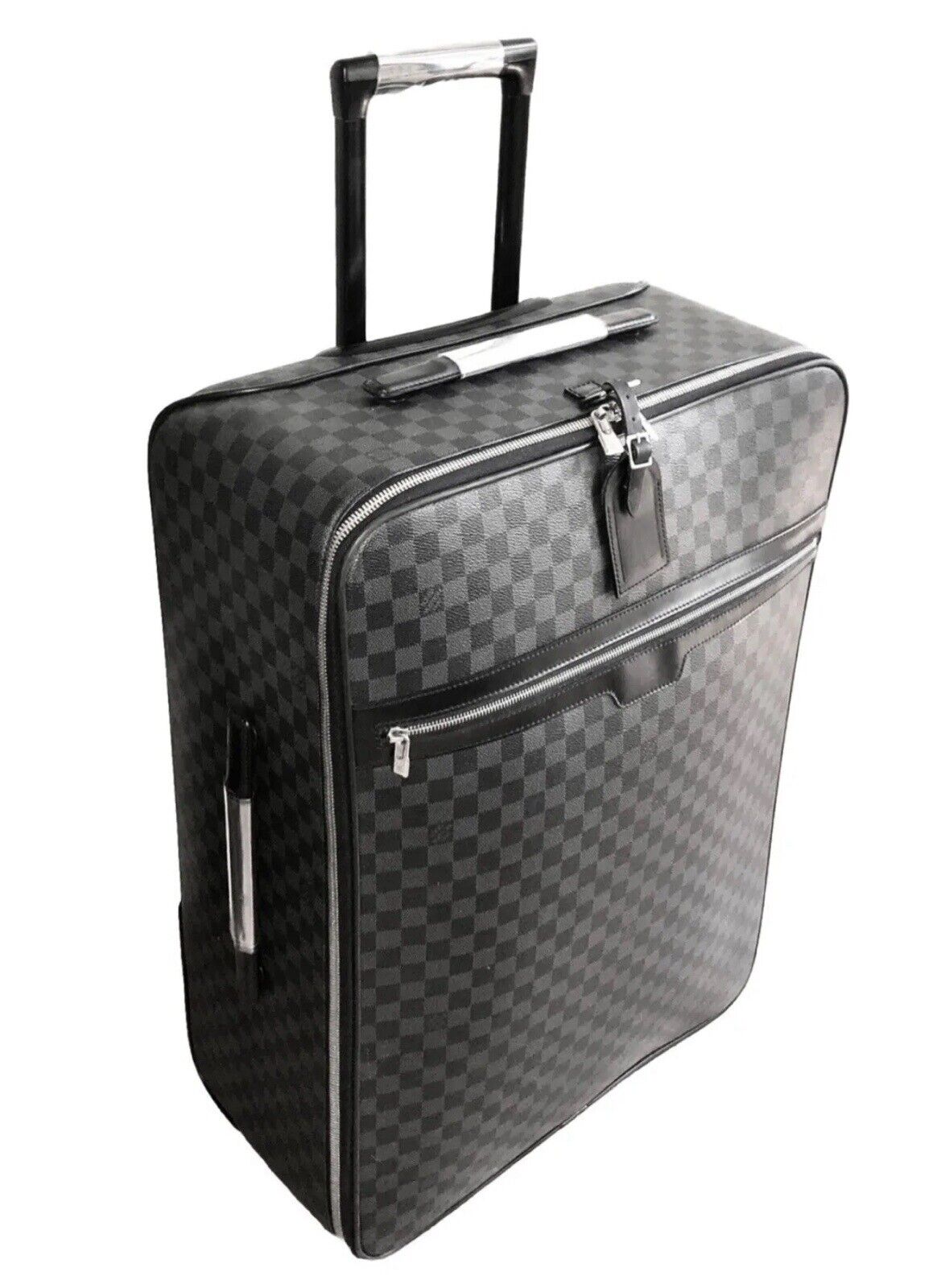 Louis Vuitton Pegase 65 Damier Graphite Black Suitcase w/ Garment & Dustbag