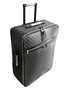 Louis Vuitton Pegase 65 Damier Graphite Black Suitcase w/ Garment & Dustbag