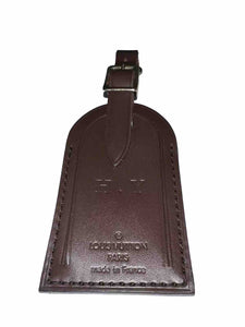 Louis Vuitton ID Tag w/ HY Initials Damier Ebene Y H Goldtone -  France