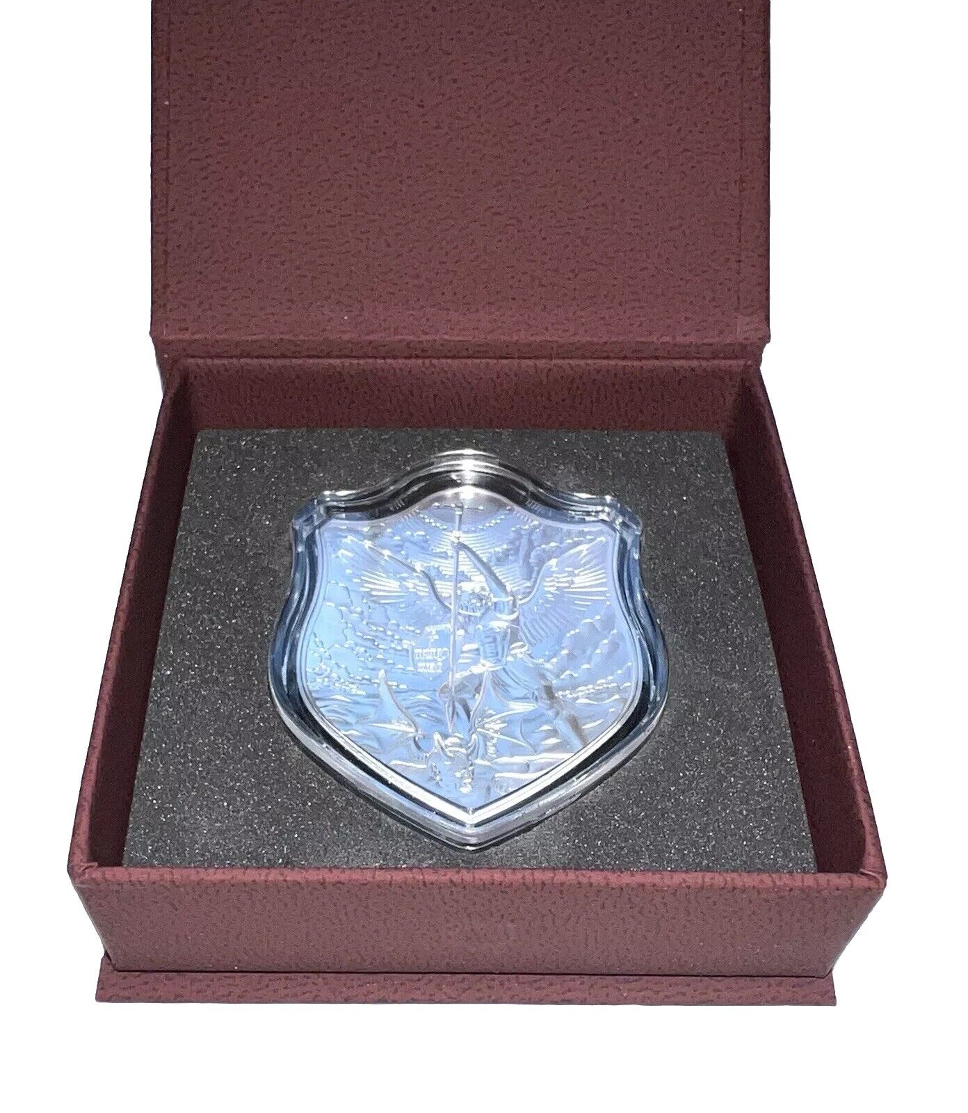 Silver 2 oz .999 St. Michael's Shield Colorized Dragon Slayer Edition 2024