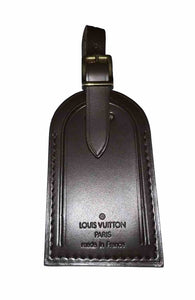 Louis Vuitton Name Tag Damier Ebene Leather Goldtone 🔥 Blank