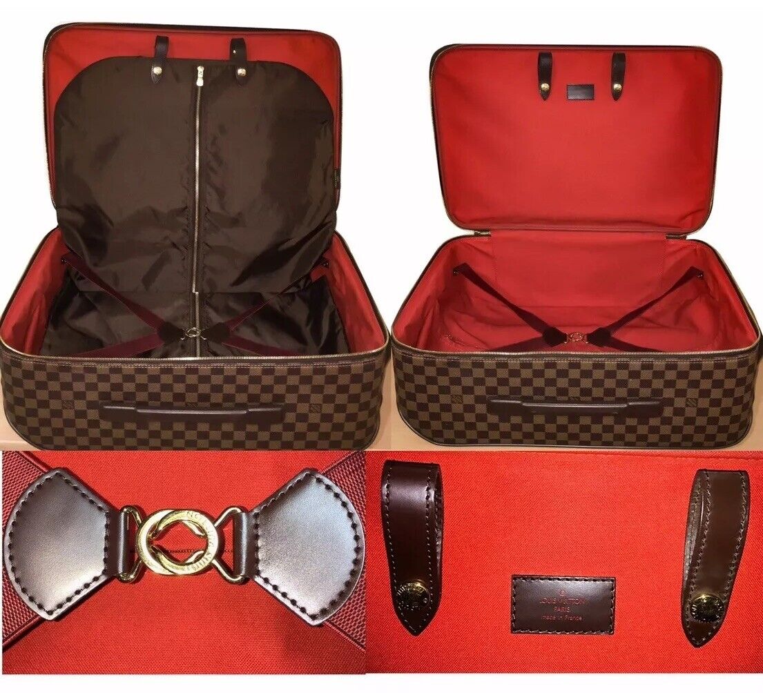 Louis Vuitton Pegase Damier Ebene Rolling Suitcase Bag Carry Garment Hanger 🍁