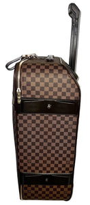 Louis Vuitton Pegase Suitcase Bag w/ Garment Strap Lock Damier Ebene Luggage