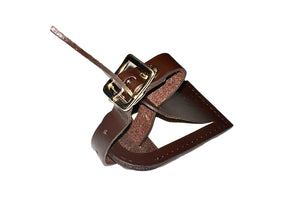 Louis Vuitton Damier Ebene Leather Tag  Small Brown Bag Charm Name Tag France