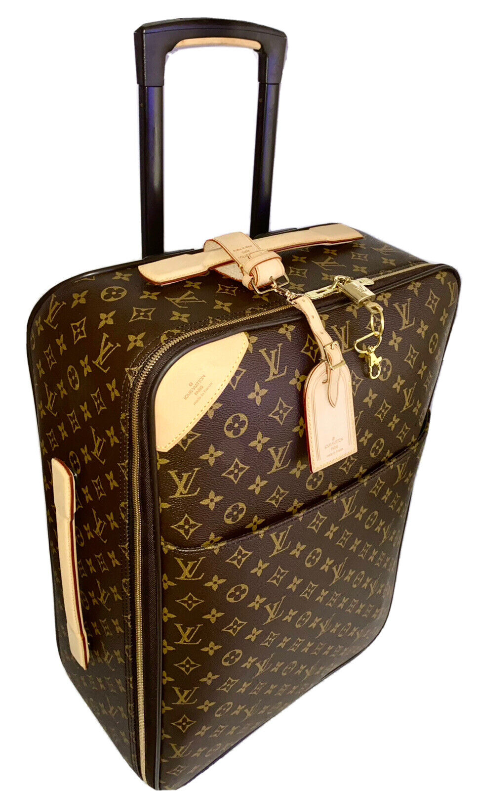 Louis Vuitton Pegase Classic Monogram Suitcase + Garment Hanger & COA