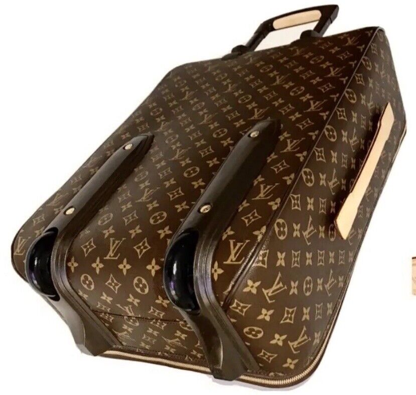 Louis Vuitton Pegase Classic Monogram Suitcase + Garment Hanger & COA