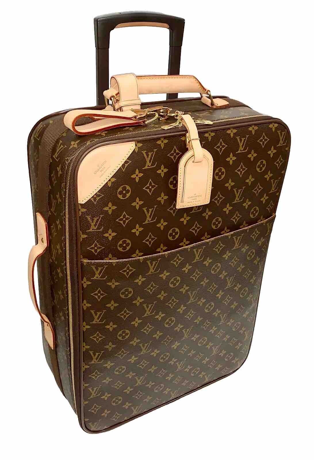 Louis Vuitton Pegase Classic Carry Rolling Suitcase w/ Tag Dust-bag