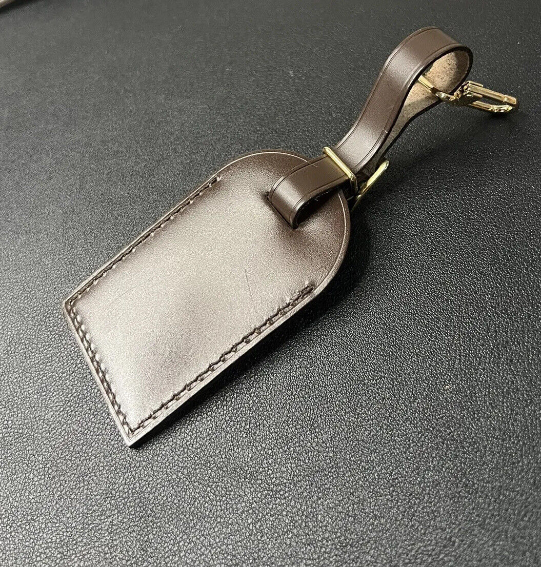 Louis Vuitton Name Tag w/ AO Initials Damier Ebene Luggage Charm