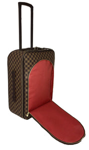 Louis Vuitton Pegase Rolling Suitcase Damier Ebene w/ Garment Bag & COA