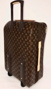 Louis Vuitton Pegase 55 Suitcase Classic w/ Name Tag Lock Key + COA