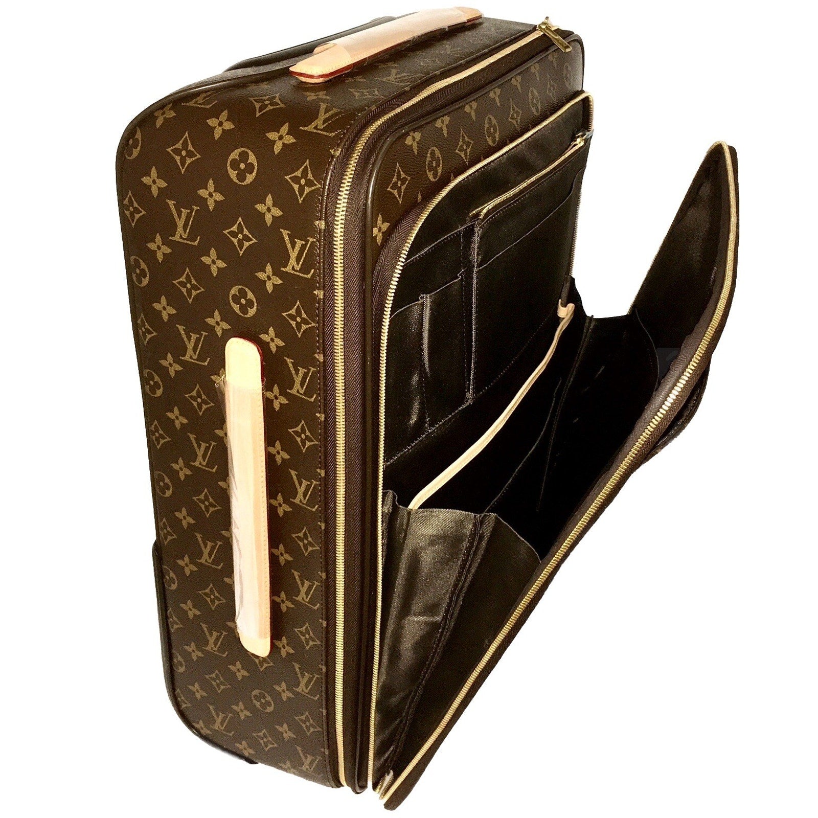 Louis Vuitton Business Pegase 55 Suitcase Monogram w/ Garment bag Dustbag Travel