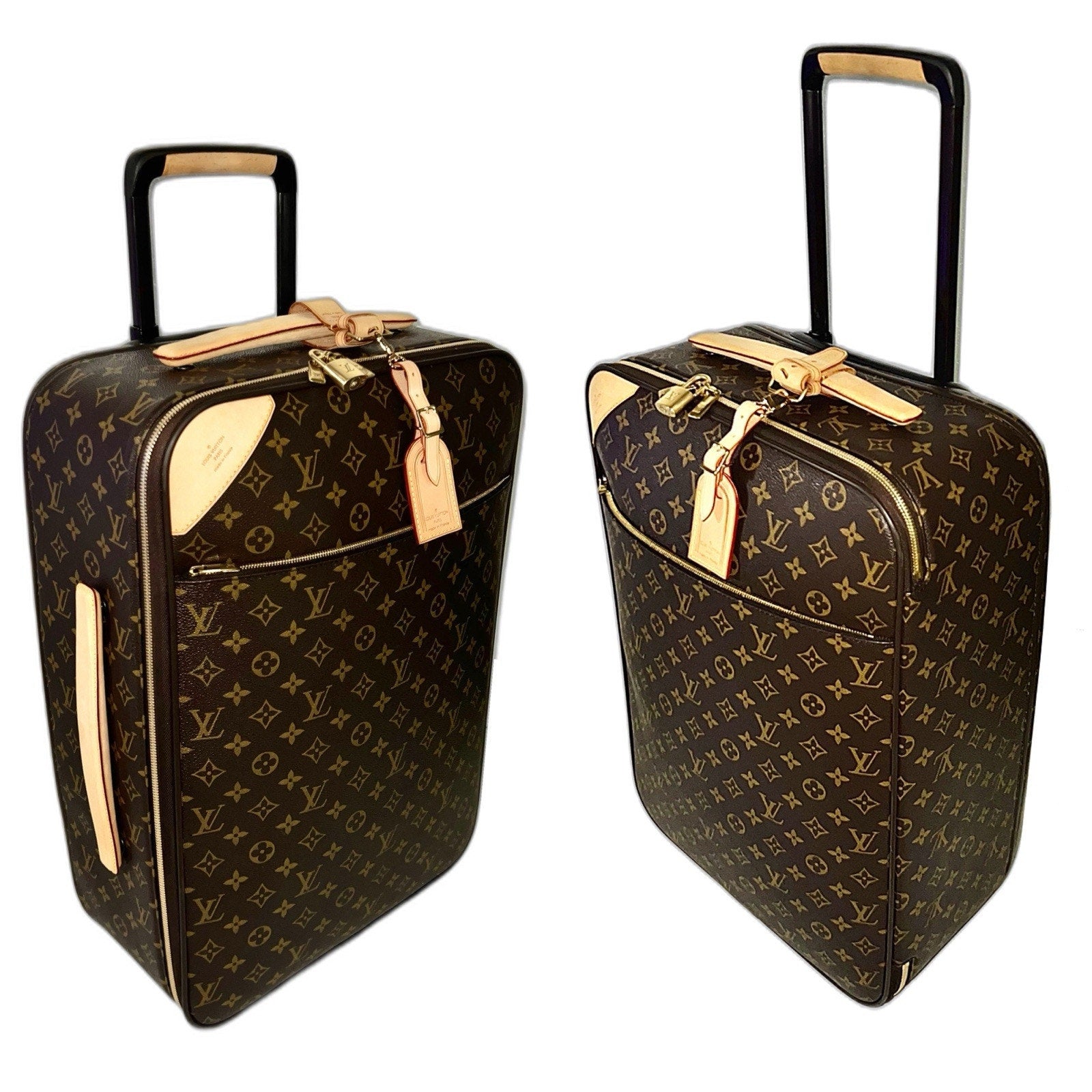 Authentic Louis Vuitton Pegase Suitcase Legere Monogram Bag Carry on w/ COA