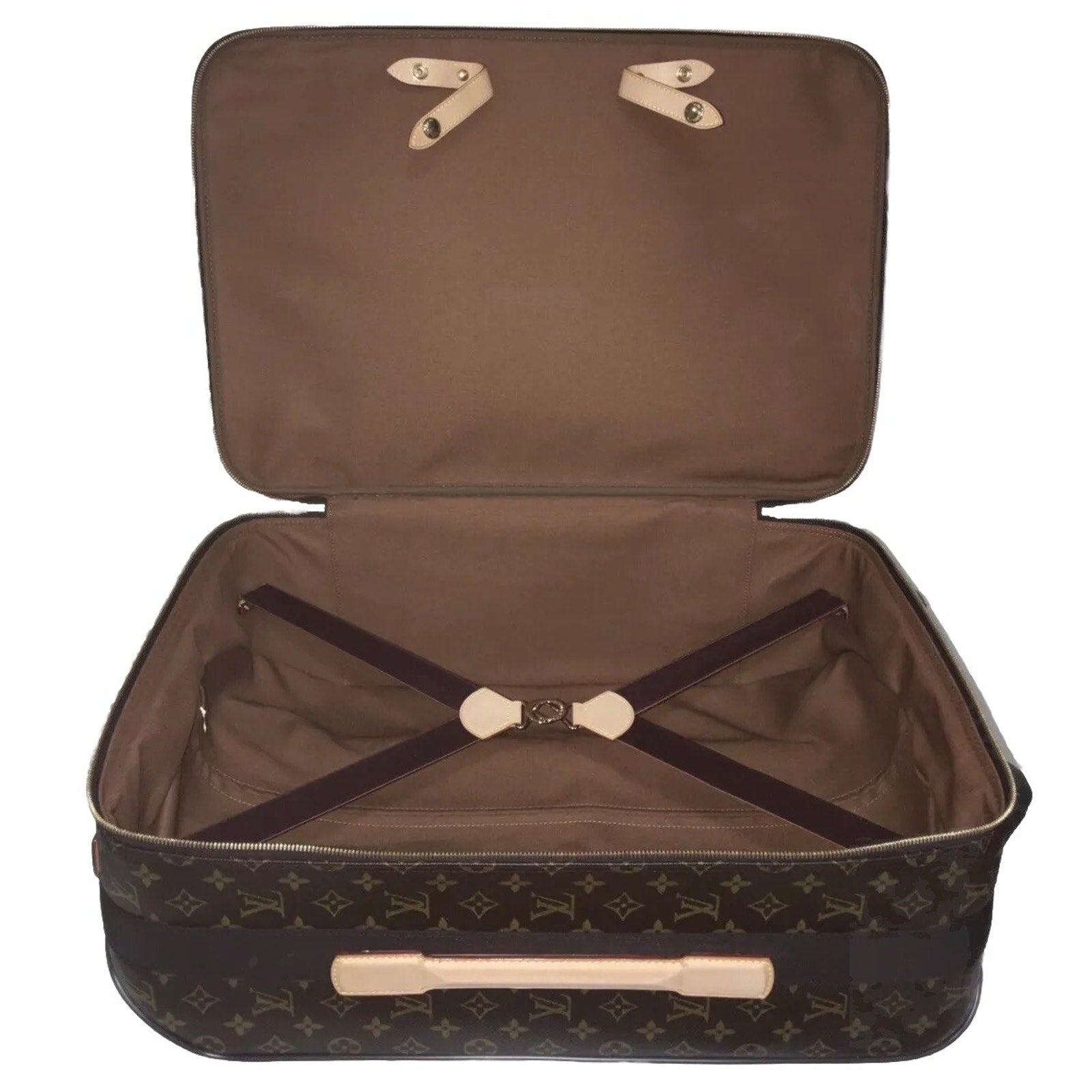 Louis Vuitton Pegase Monogram Suitcase w/ Cert of Auth Dust-bag Name Tag