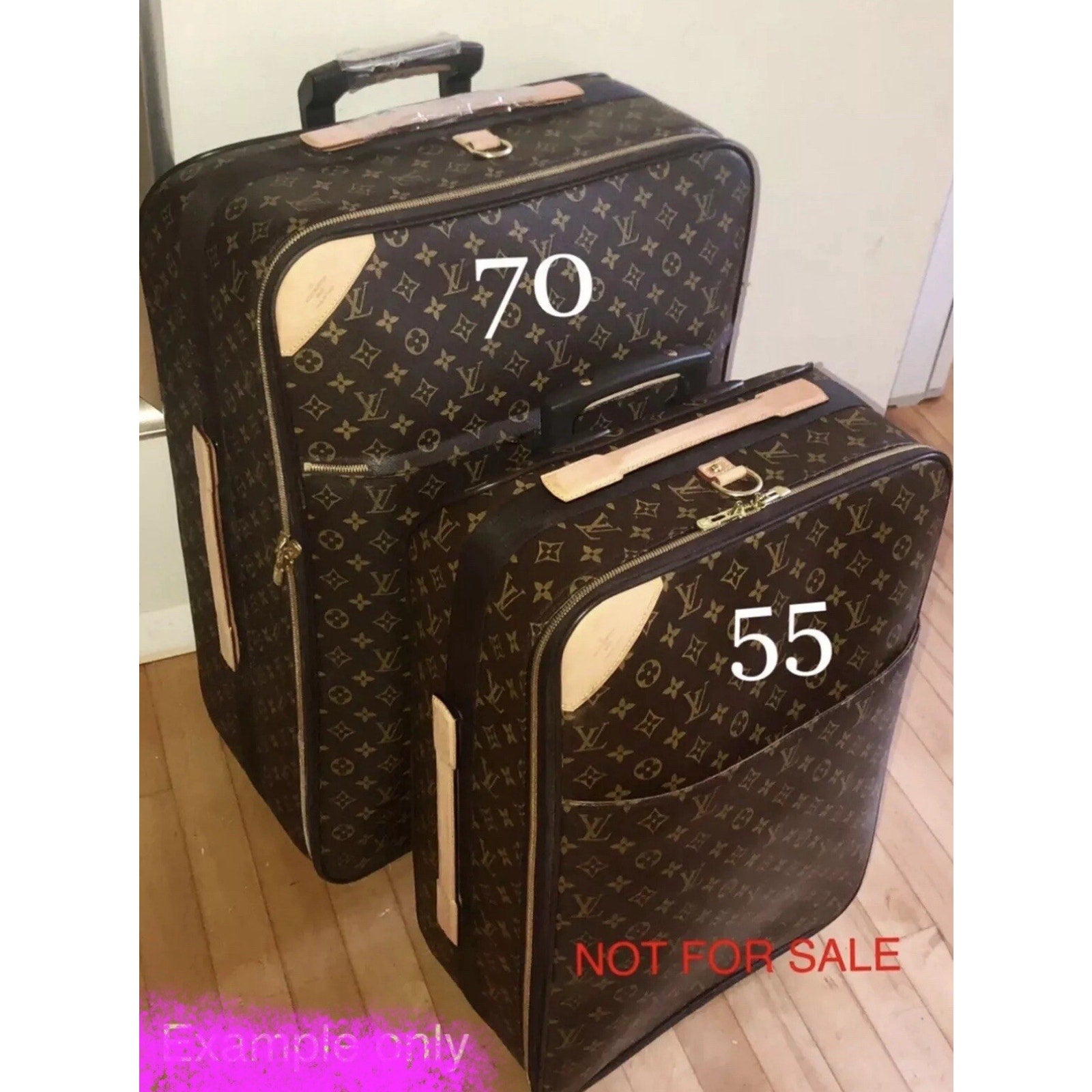 Louis Vuitton Pegase 70 Monogram Suitcase Tote + Garment Bag Dust-Bag