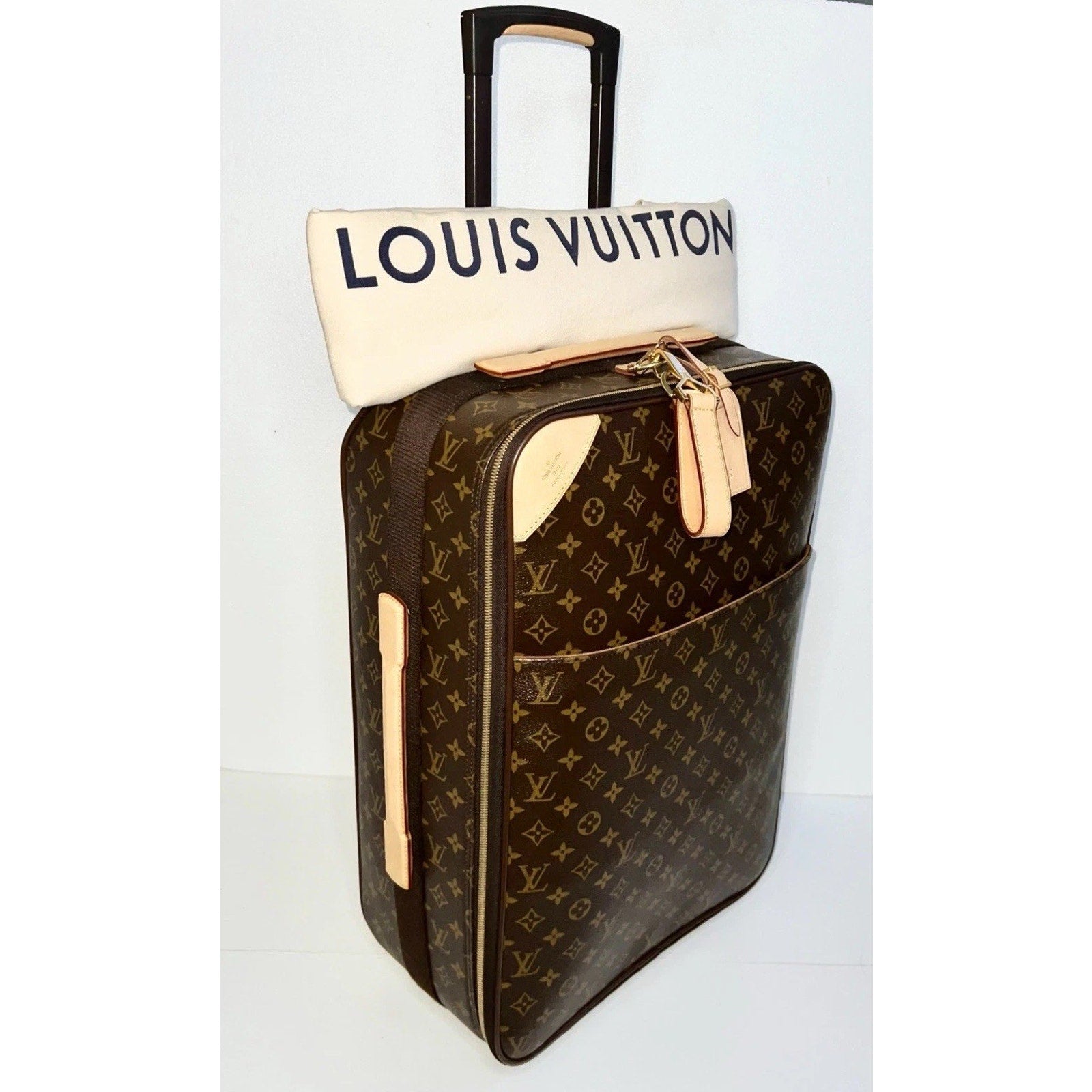Louis Vuitton Pegas 21” Monogram Upr Suitcase w/ Coa Dust-bag Lock Key