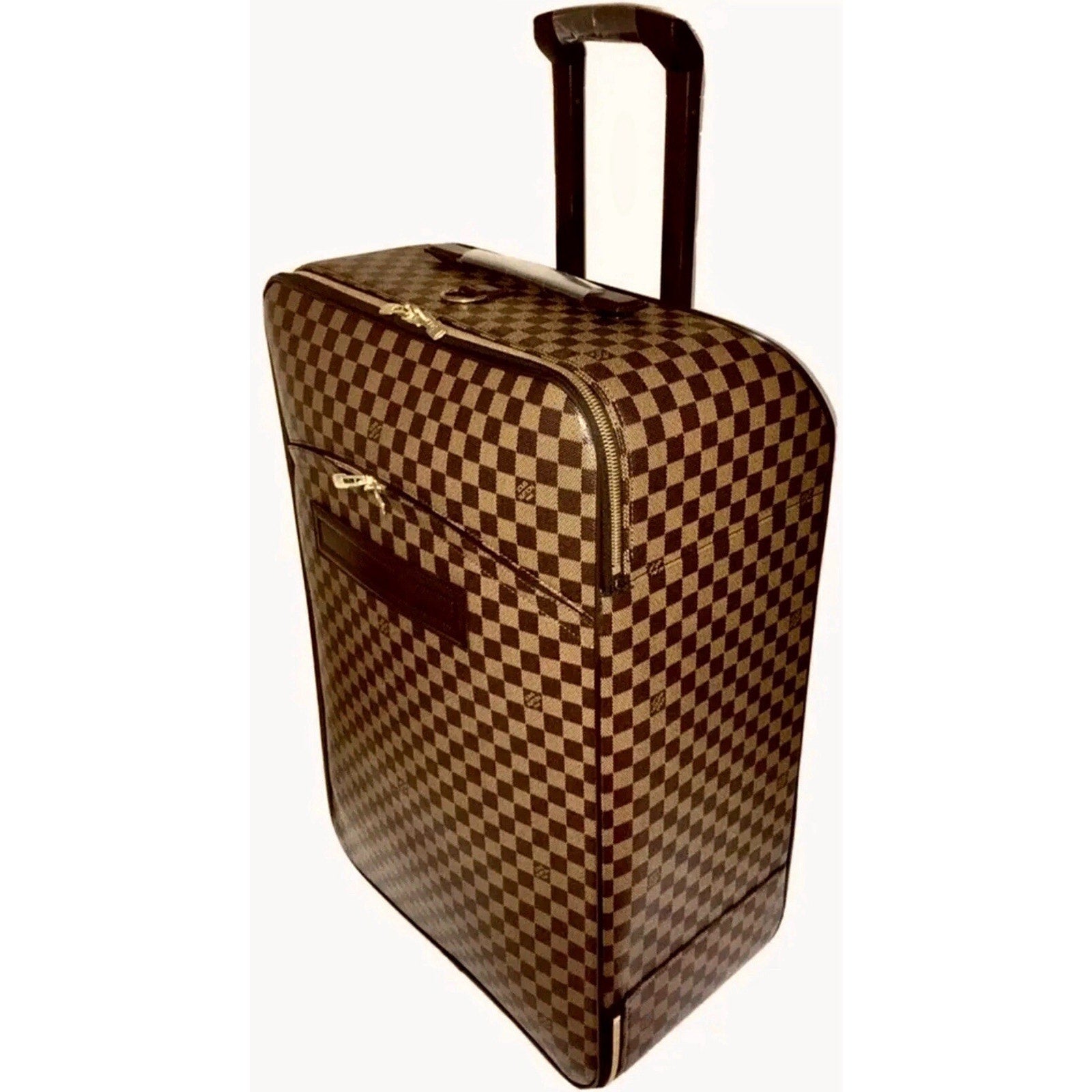 Louis Vuitton Pegase 70 Suitcase Bag Damier Ebene w/ XL Garment Cover Hanger