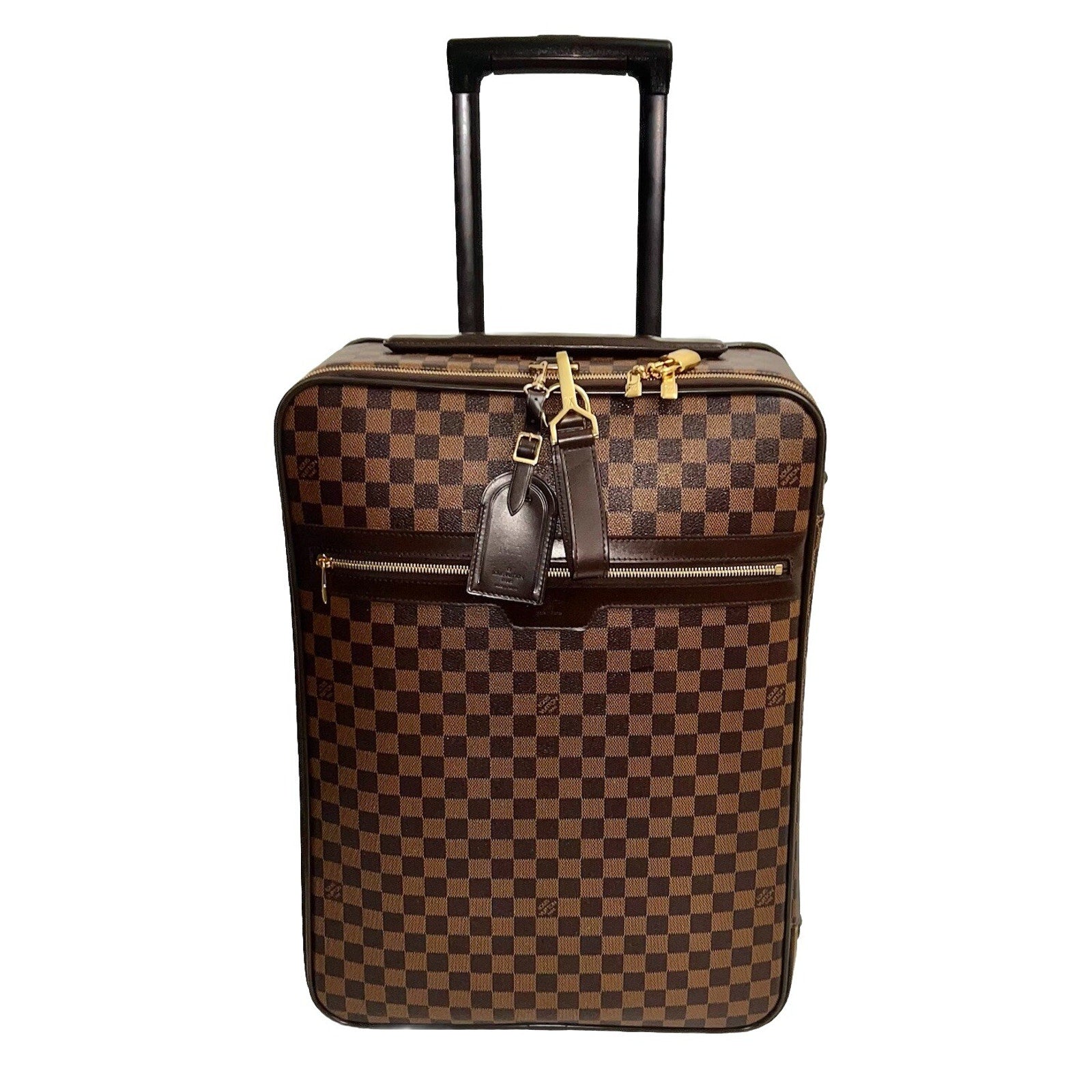 Louis Vuitton Pegase 55 Legere Damier Ebene Suitcase w/ Strap Coa Dust-bag