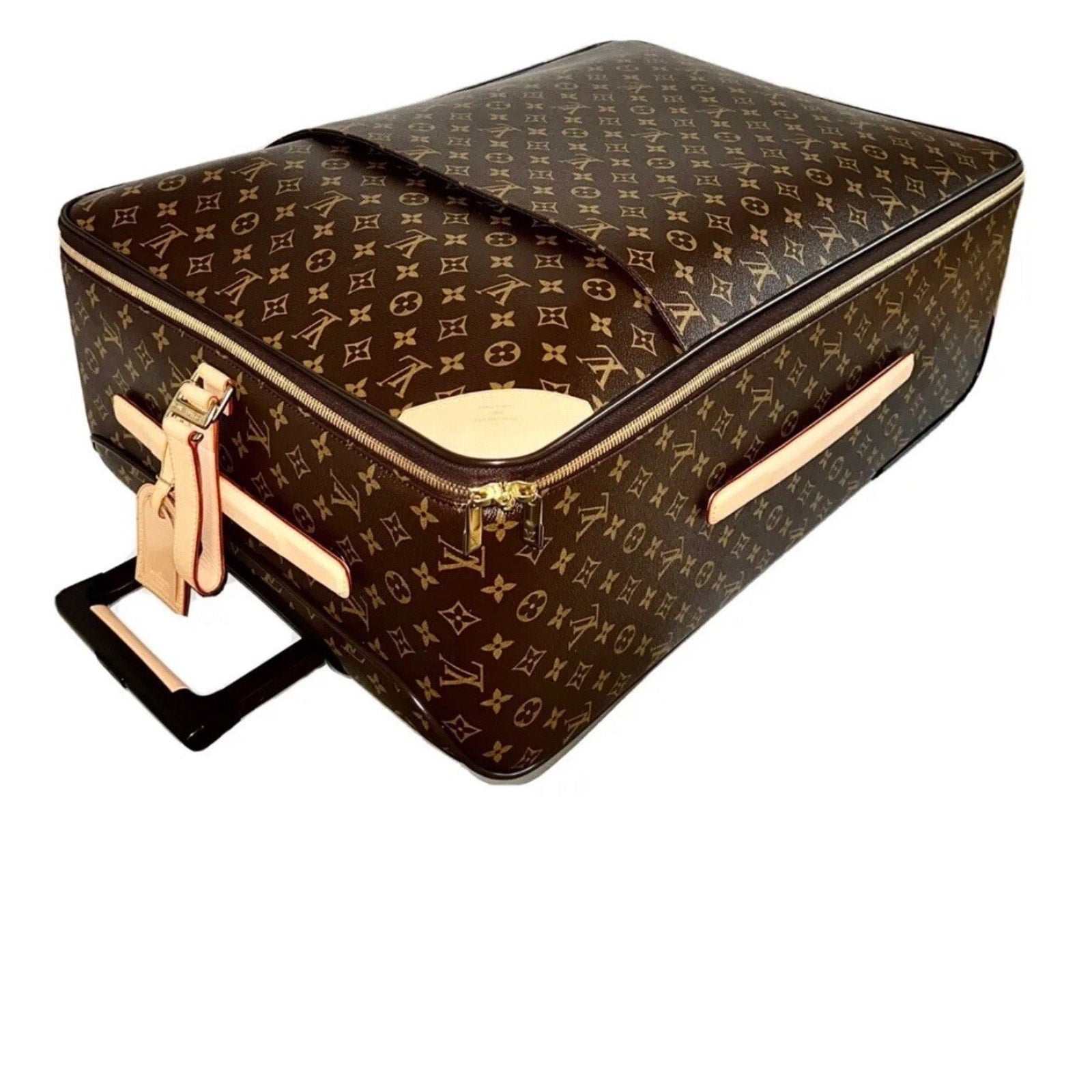 Louis Vuitton Pegase 65 Monog Suitcase Luggage w/ COA Protective Cover