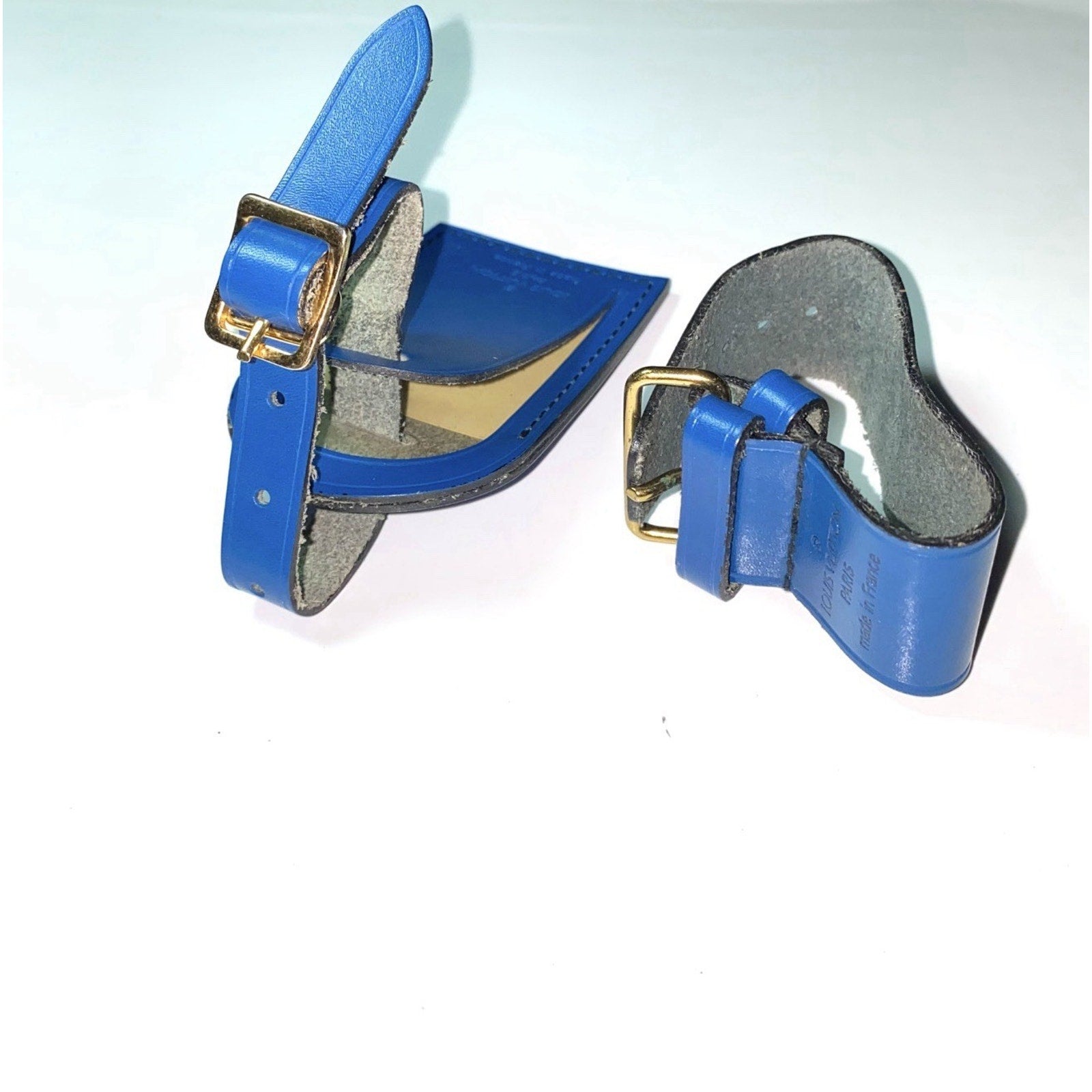 Louis Vuitton Blue Name Tag w/Poignet Strap Large 1 Set - Toledo Blue 🇫🇷
