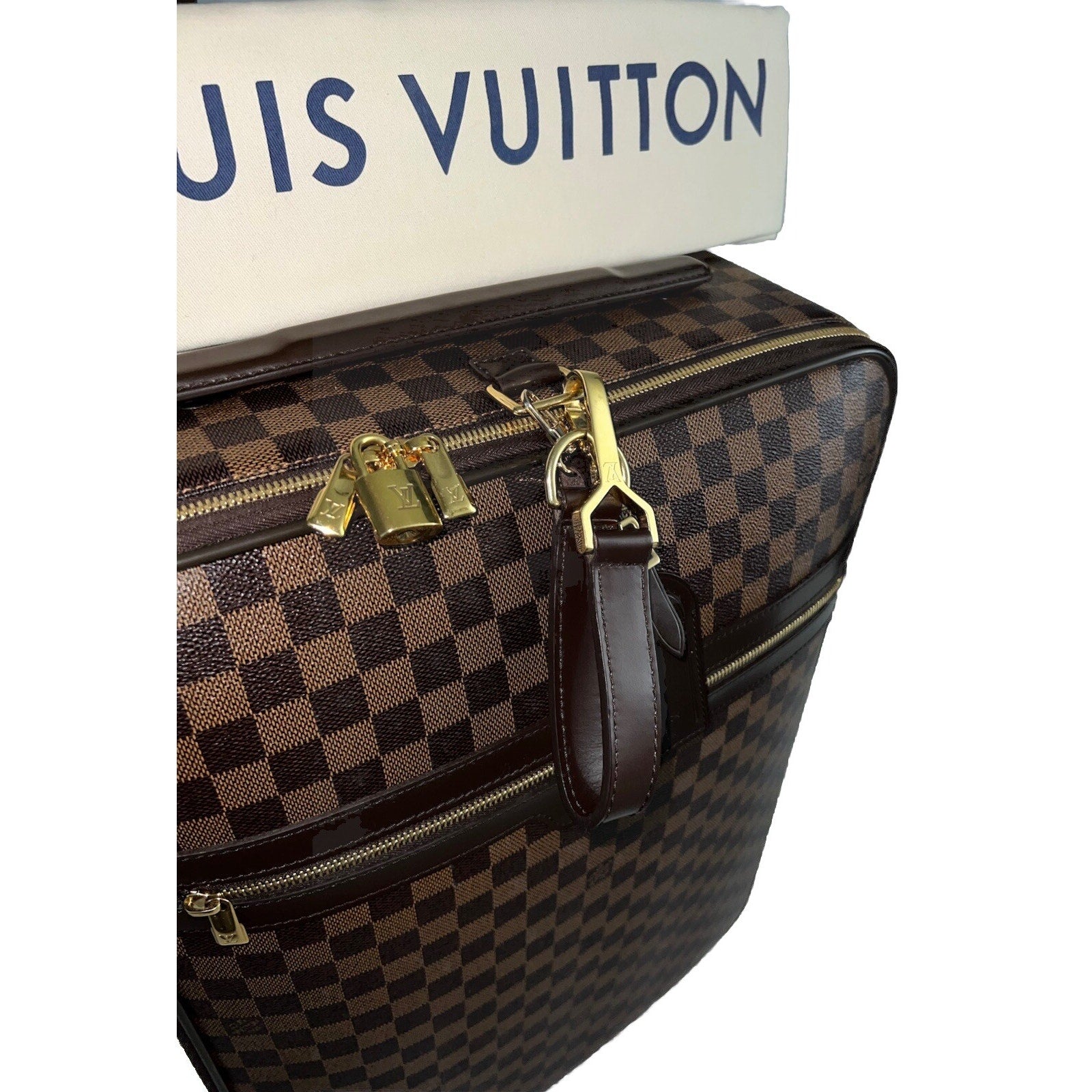 Louis Vuitton Pegase Legere Damier Ebene Suitcase Bag + Coa Garment & Dustbag A+