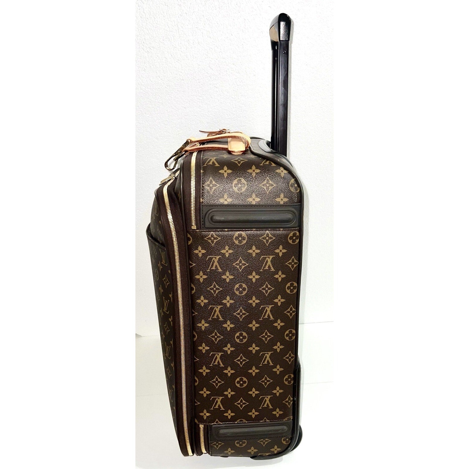 Louis Vuitton Business Pegase 55 Suitcase Monogram w/ Garment bag Dustbag Travel