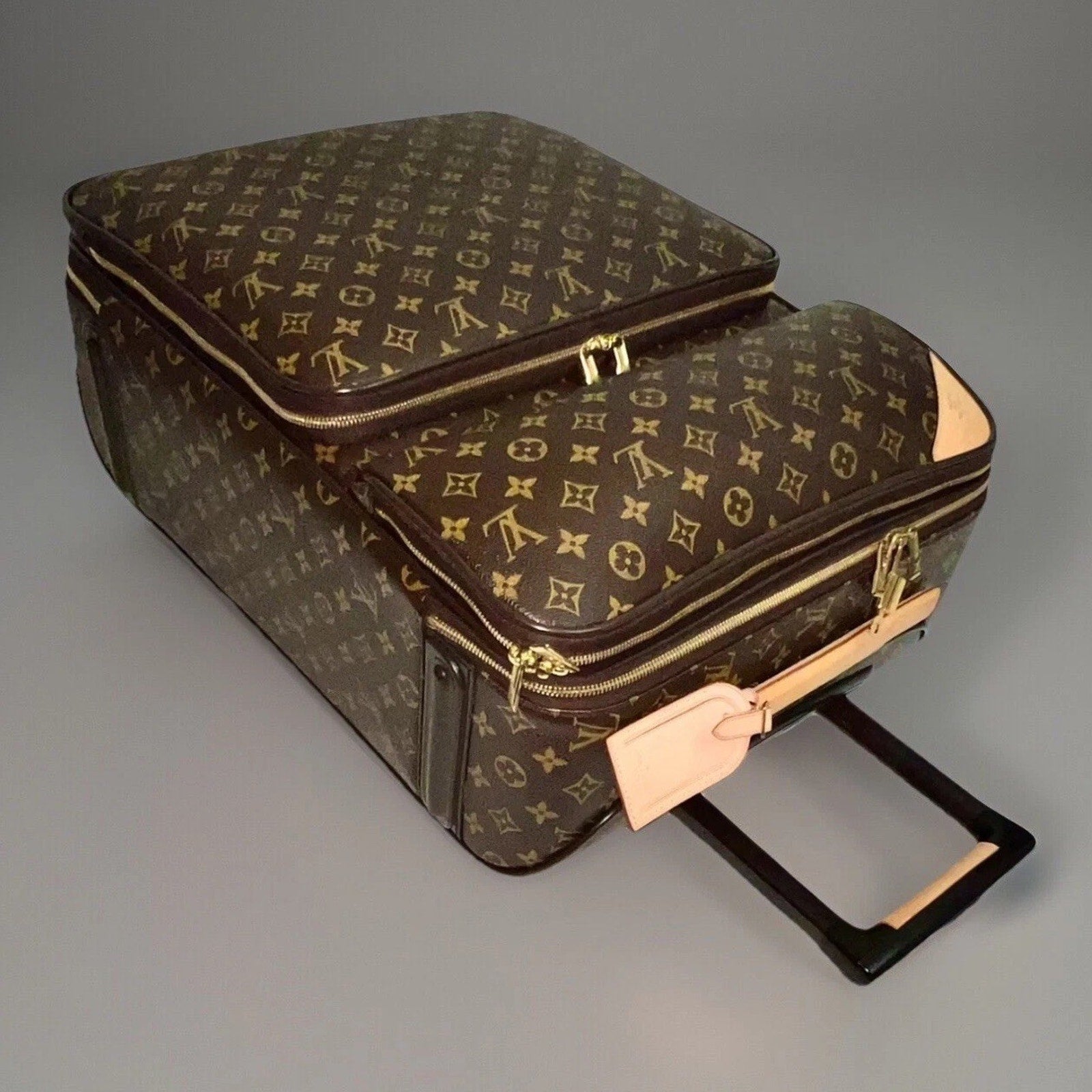 Louis Vuitton Monogram Pegase Business Suitcase Bag Rolling Carry w/ Dust-bag
