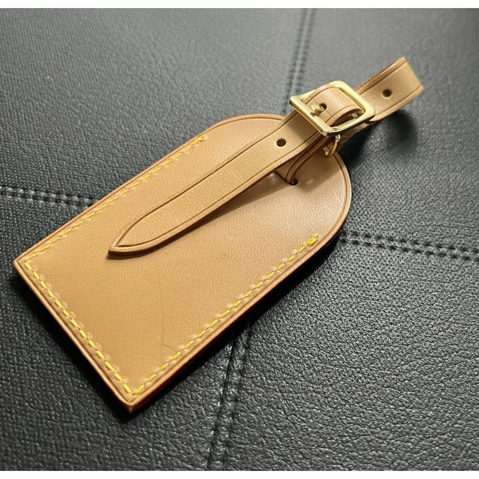 Louis Vuitton Y Initial Name Tag Goldtone - Natural Vachetta