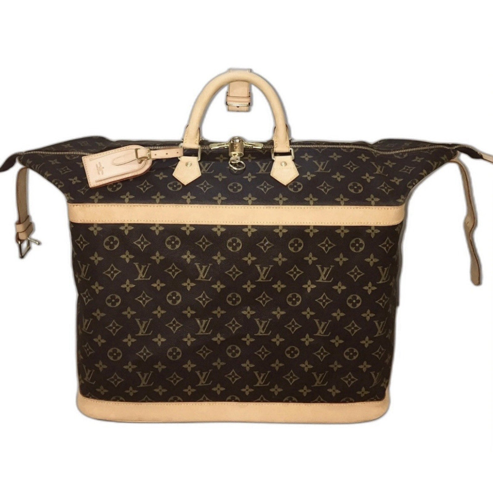 Louis Vuitton Cruiser Timeless Tote w/ Coa Dust-bag Name Tag Lock