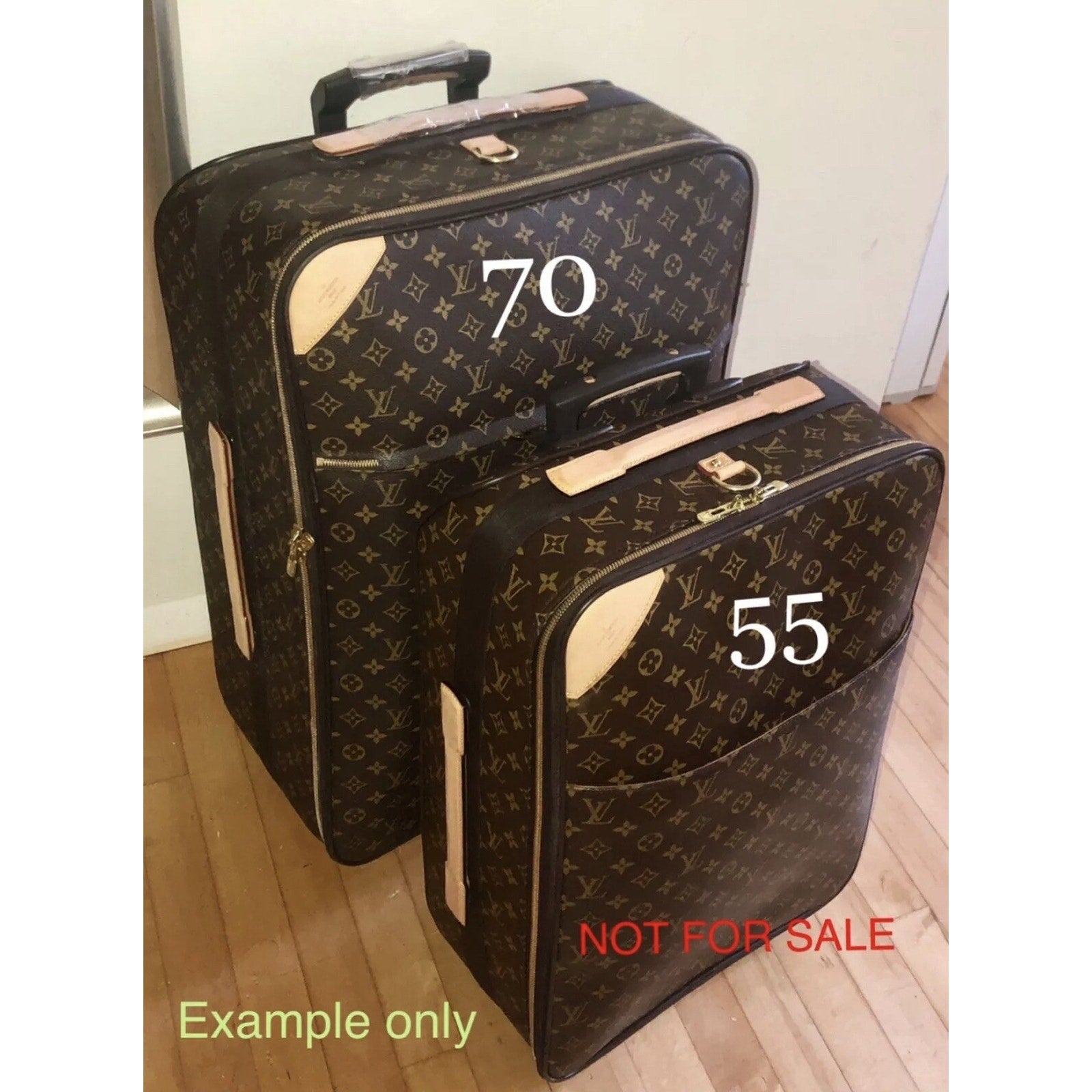 Louis Vuitton Pegase 70 Vintage LV Suitcase Luggage w/ Strap COA Garment Bag